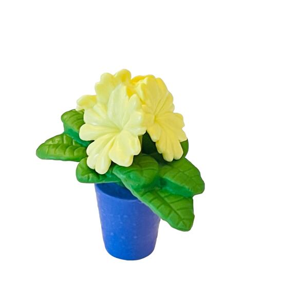 American Girl Garden FLOWERS Yellow Pansy Flower Plant Doll Table Accessory - Picture 2 of 9